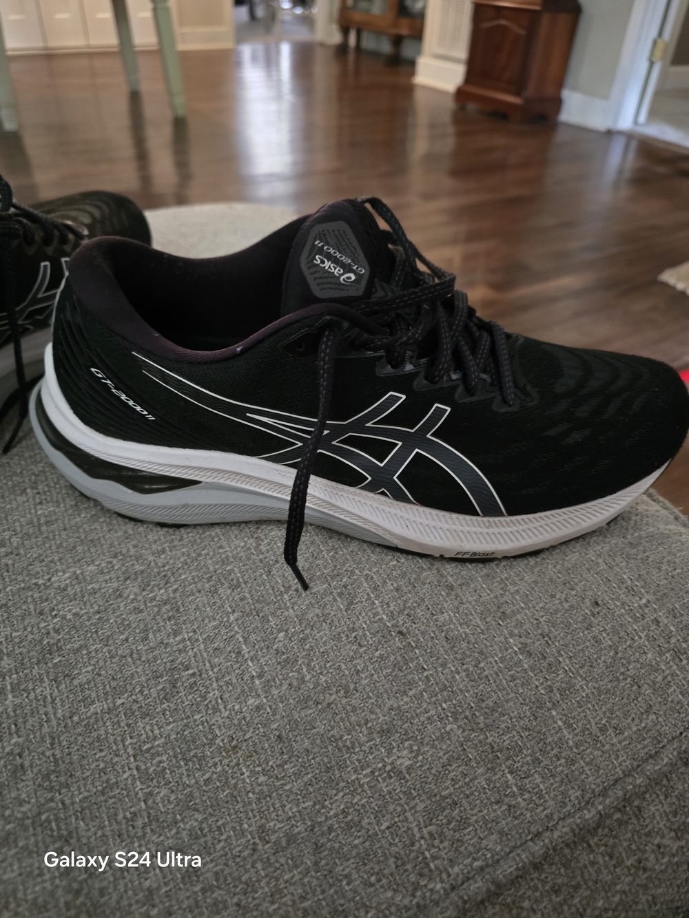 ASICS Black and White Women’s Running Shoe